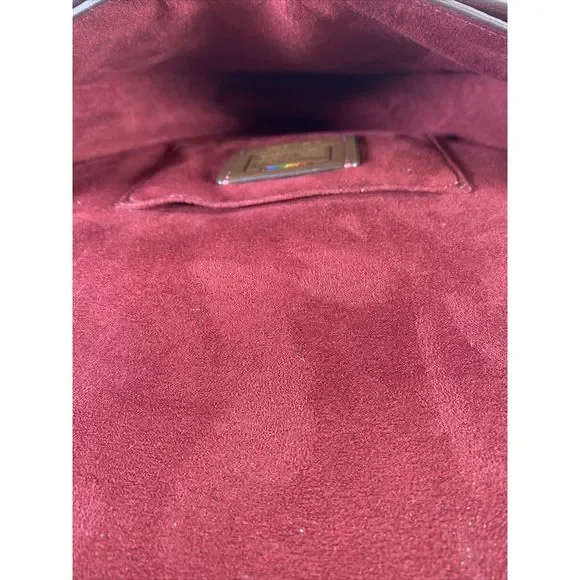 Coach Brown Rainbow Pride Leather Trim Ellen Crossbody Purse C4086 - Picture 9 of 10